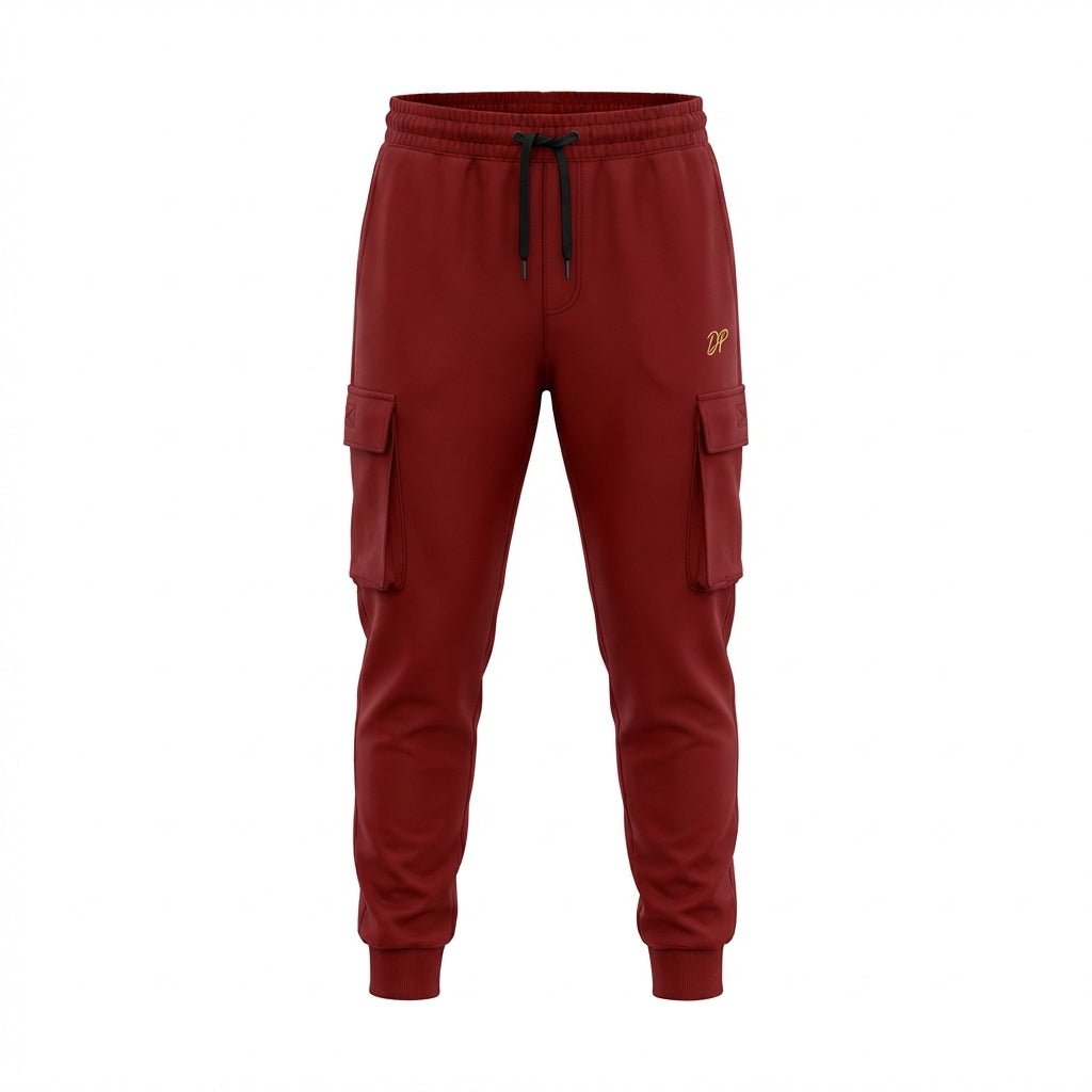 DEPART JOGGING CARGO SLIM HOMME BORDEAU - G23-003077-BORDO