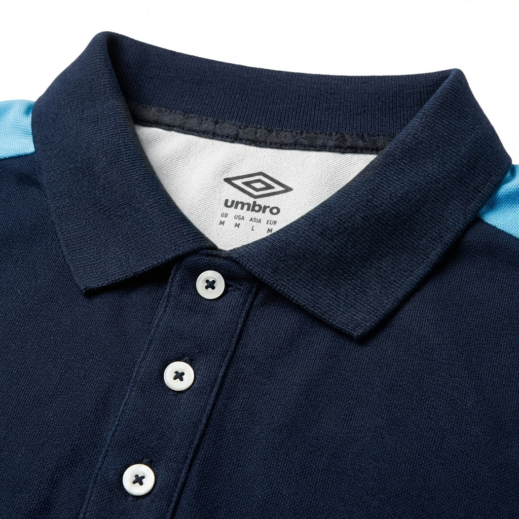 UMBRO POLOS ORIGINAL HOMME BLEU COTON - UAA241M013-020