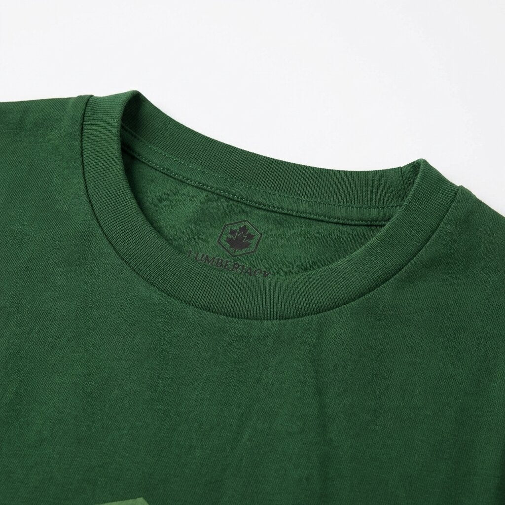 LUMBERJACK MEN TEE BIG ICONIC LOGO GREEN - LBJ24006-GRN