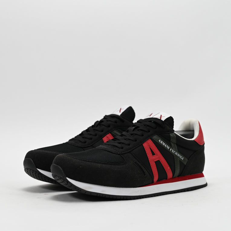 Armani Exchange Retro Running Sneakers - XUX017-XCC68-BRED