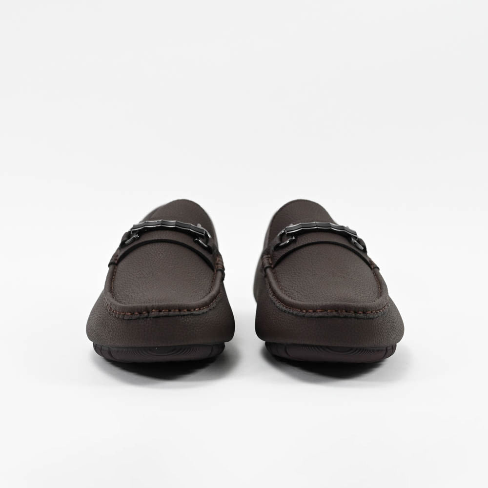 Massimo Mocassins Driving Loafers - 222-10A-BROWN