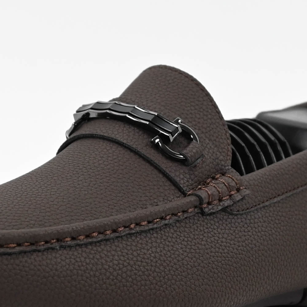 Massimo Mocassins Driving Loafers - 222-10A-BROWN