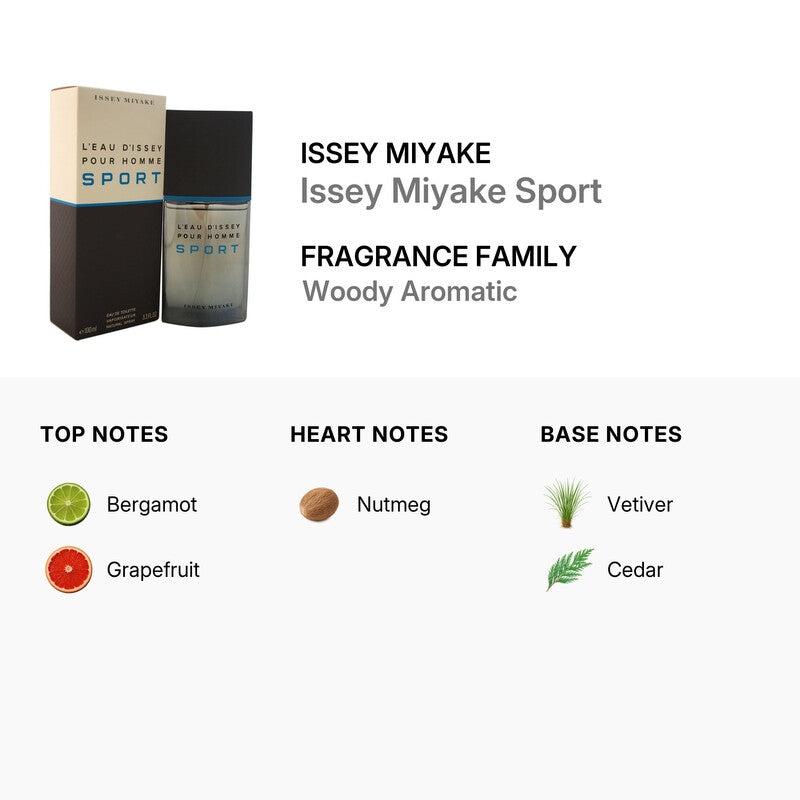 Issey Miyake L\'Eau d\'Issey Pour Homme Sport Eau de Toilette 100 ml - 3423474867158