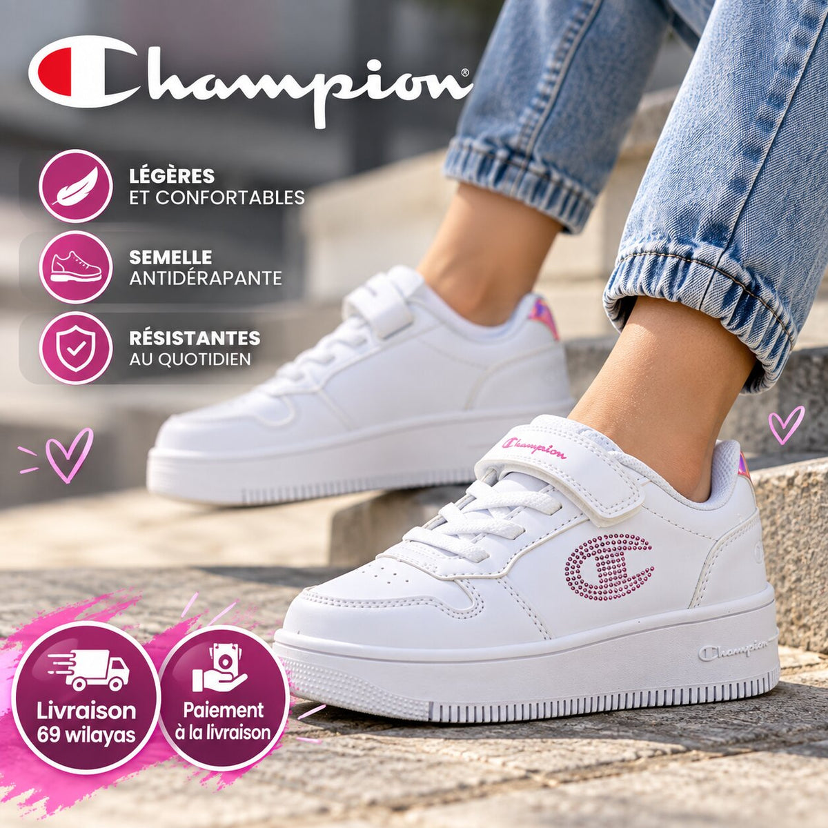 Champion RD18 Platform Glitter Sneakers - S32830-WW010