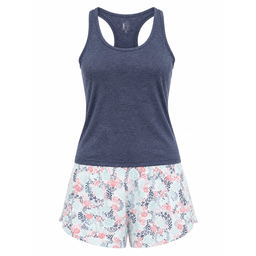 Pyjama d'Été Femme Bleu - P-BOULEVARD-GRIS
