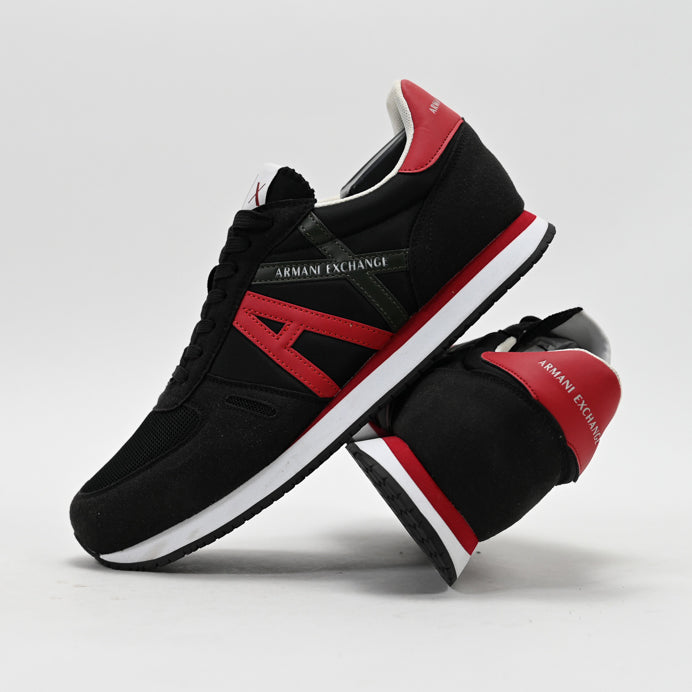 Armani Exchange Retro Running Sneakers - XUX017-XCC68-BRED