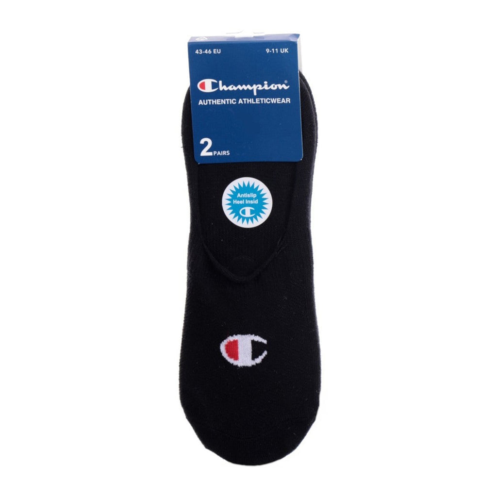 Champion 2-Pack Footie Socks Black - U24561-KK001
