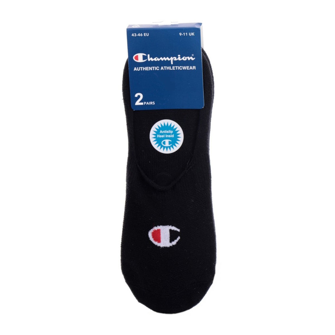 Champion 2-Pack Footie Socks Black - U24561-KK001