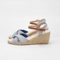 ANDRÉ SANDALES FEMME PAULETTA TEXTILE BLEU - 52314188600