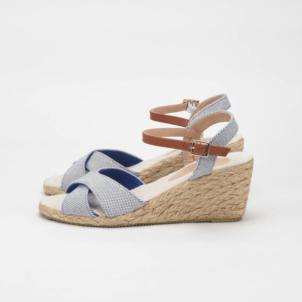 ANDRÉ SANDALES FEMME PAULETTA TEXTILE BLEU - 52314188600