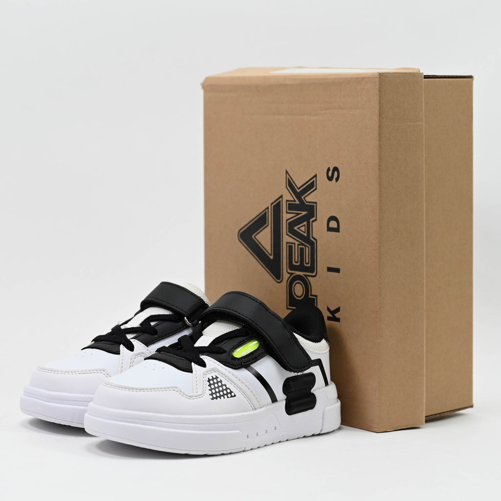 Peak Kid\'s Culture Shoes White Black - EK41850B-1020