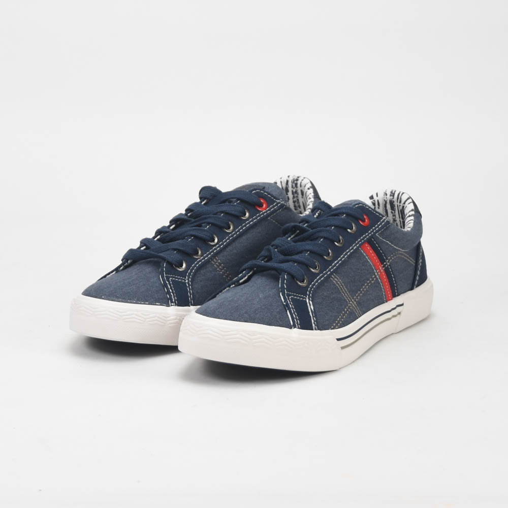 ANDRÉ BASKETS JUNIOR ALAN DENIM BLEU - 55315485667