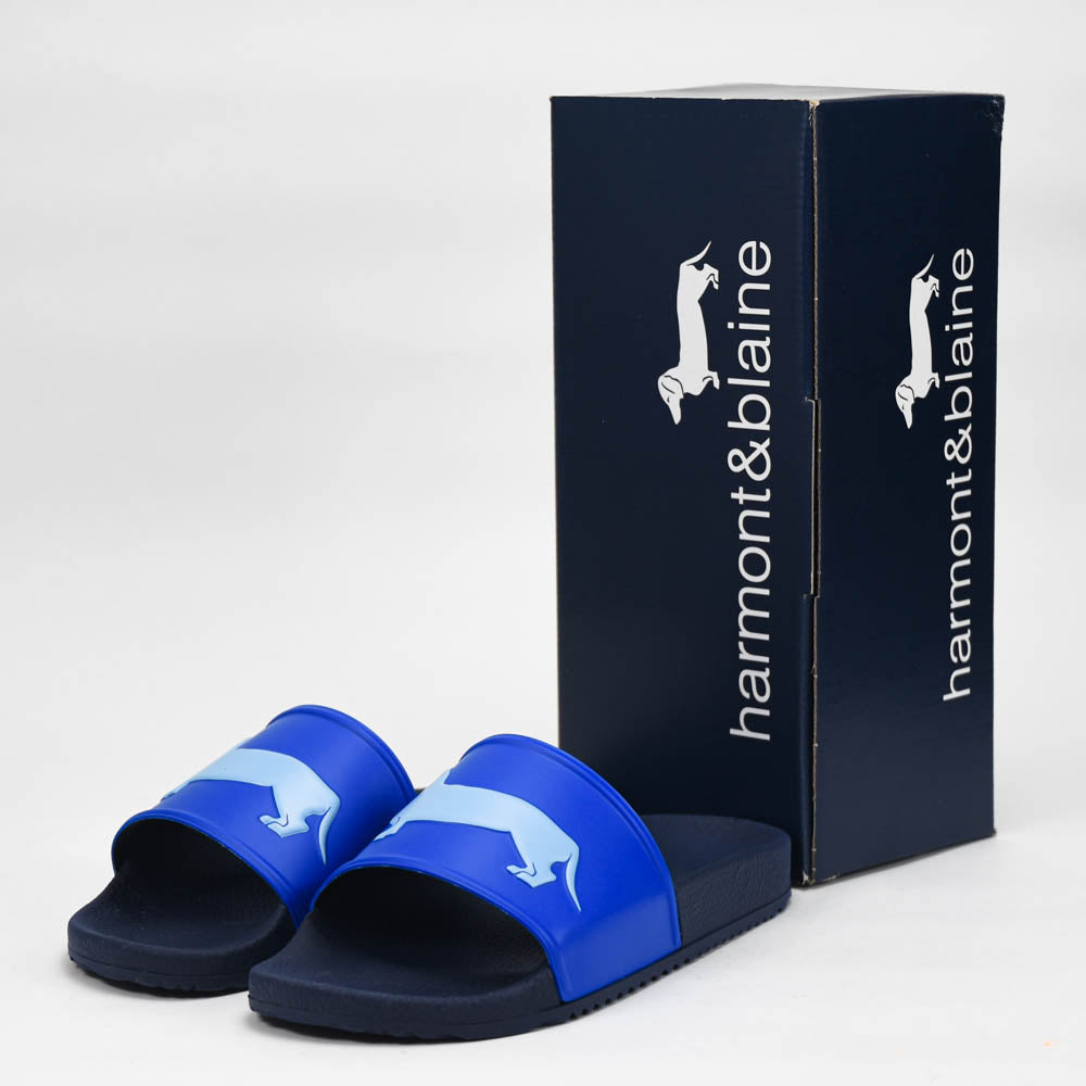 HARMONT AND BLAINE CIABATTA UOMO EVA - LOGO BLU - AZZURRO - EFM231-131-6530