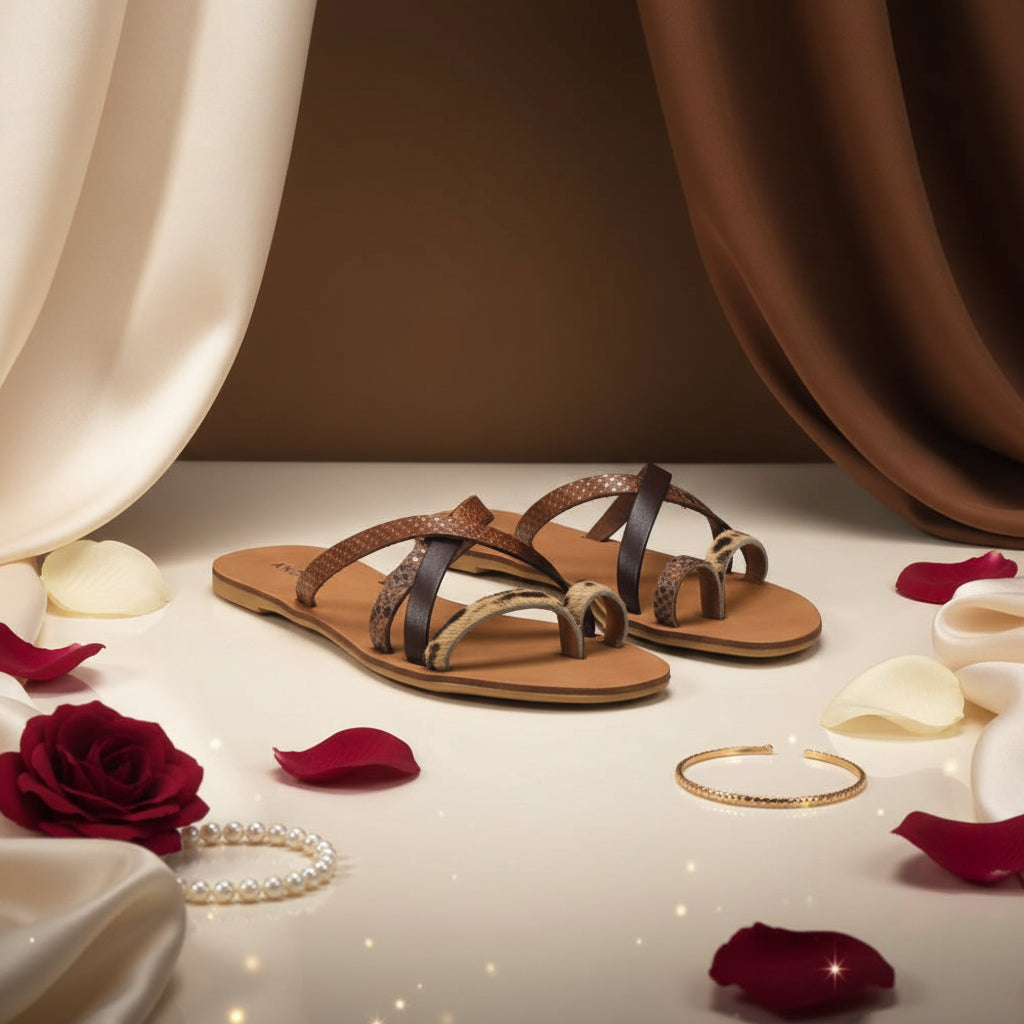 ANDRÉ MULES FEMME RYE MARRON - 52321201425