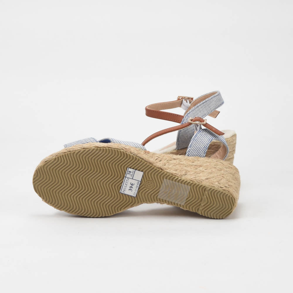 ANDRÉ SANDALES FEMME PAULETTA TEXTILE BLEU - 52314188600