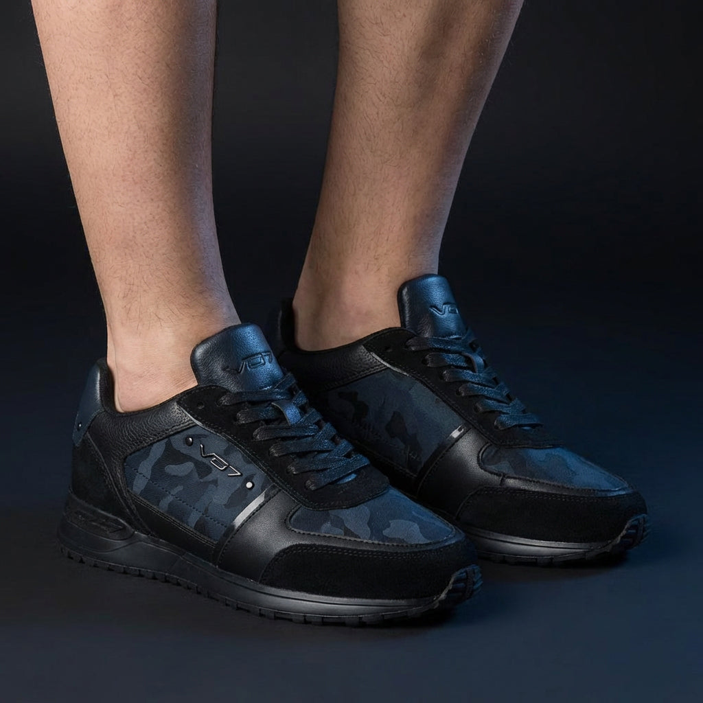 VO7 CHAUSSURE CASUAL MILAN HOMME NOIR - CH-MIL-CAM-N