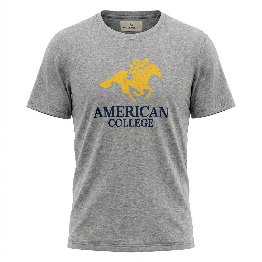 American College t-shirt pour Homme - TS260103-GREY/YELL