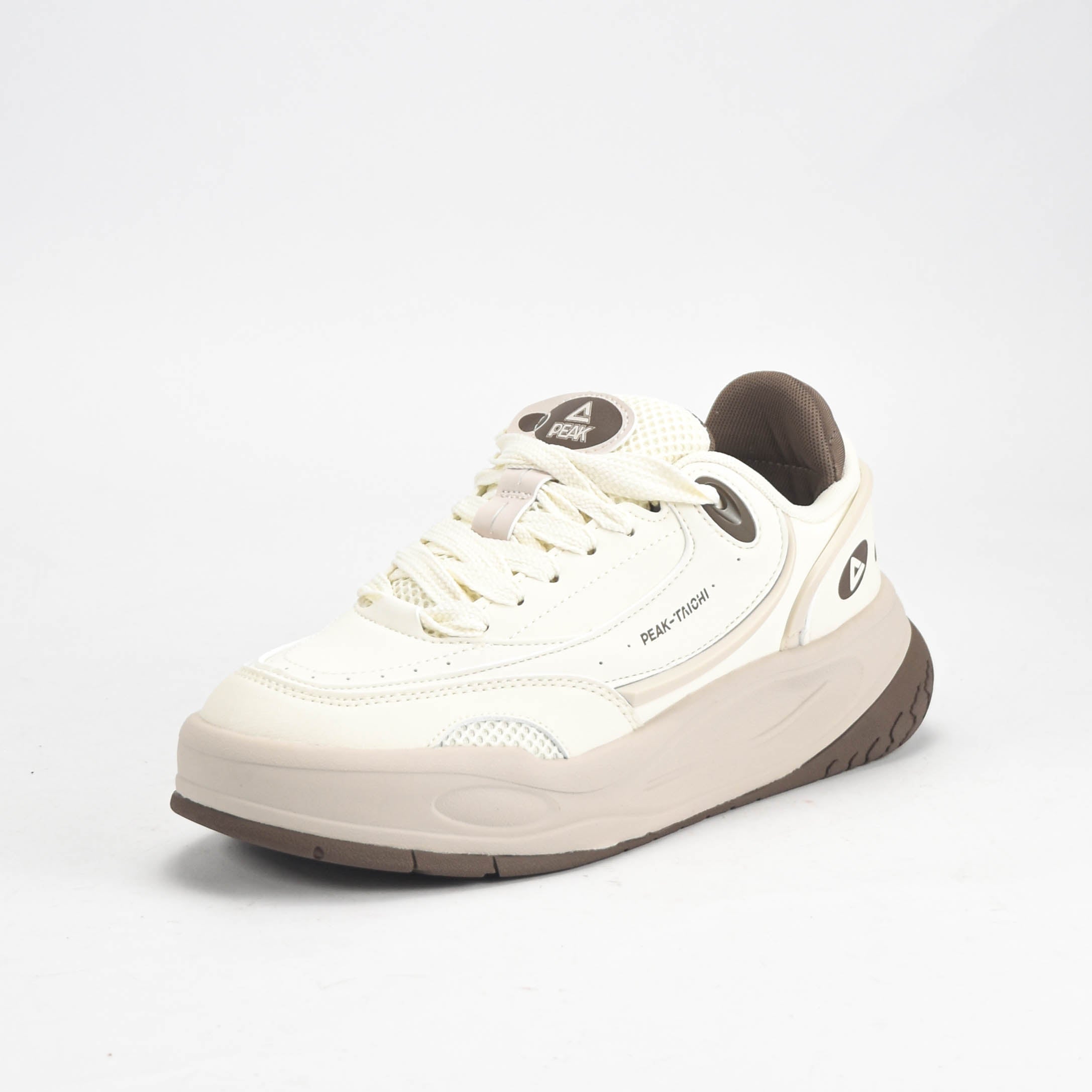Peak Taichi Casual Shoes Canvas White/Brown - DB530128-Z491