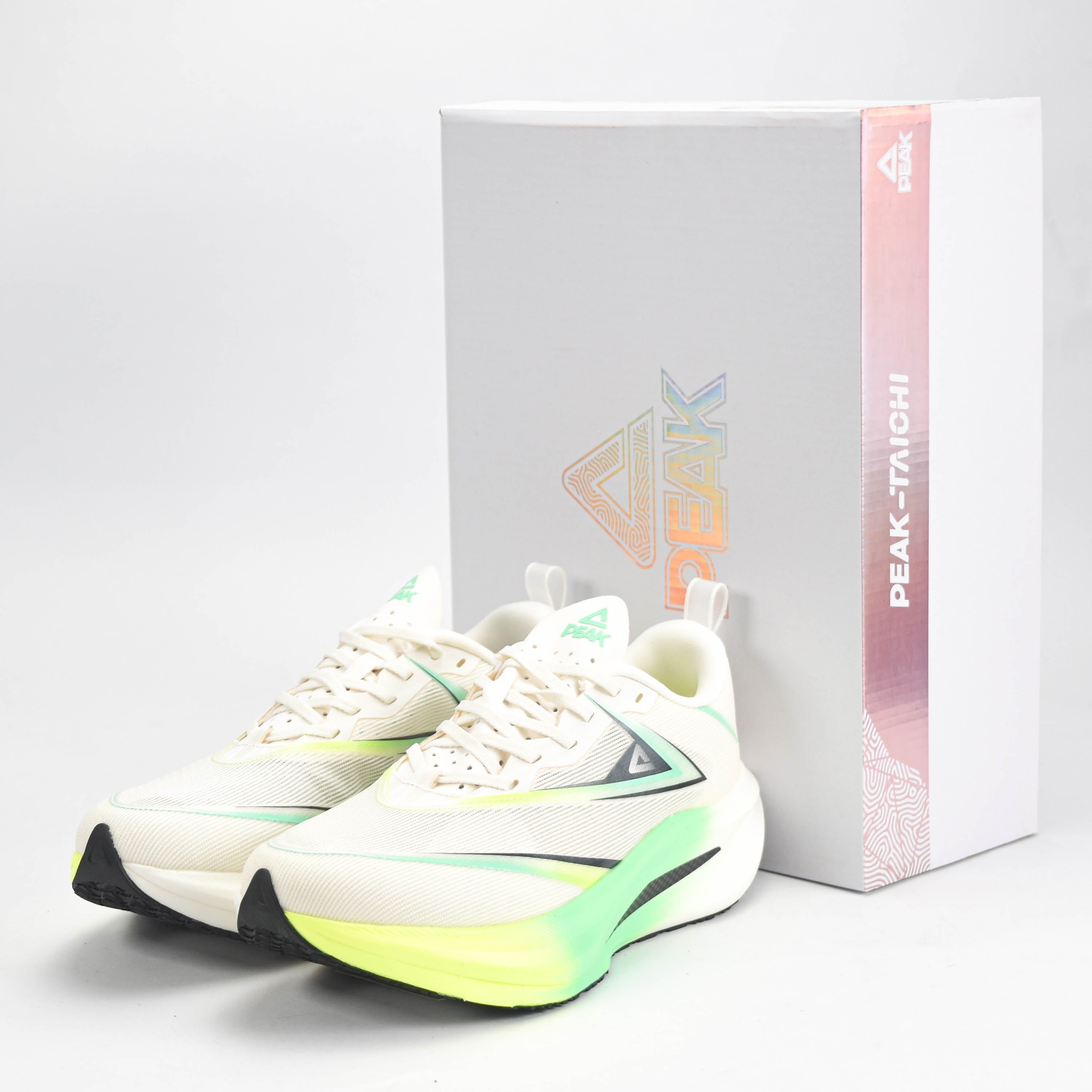 Peak Taichi Running Shoes White/Green - EXT53301H-Z506