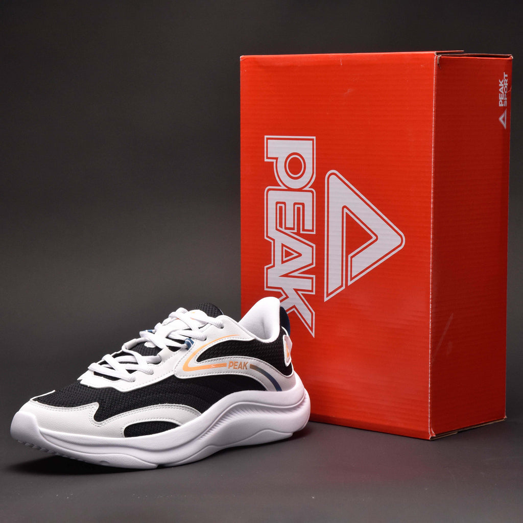 PEAK WALKING SHOES - E233657J WHITE/BLACK