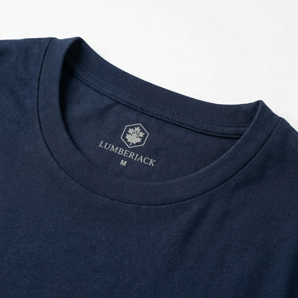 LUMBERJACK MEN TEE ITALY BIG LOGO NAVY - LBJ27001-NVY