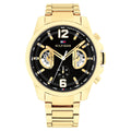 Montre Tommy Hilfiger Gold Steel Black Dial Multi-function - 1710638
