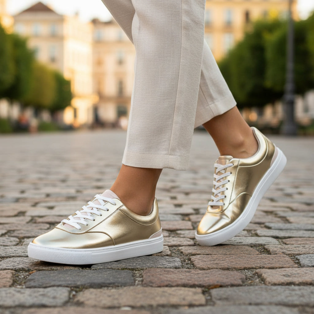 ANDRÉ BASKETS FEMME VIORNE GOLD - 52149870614