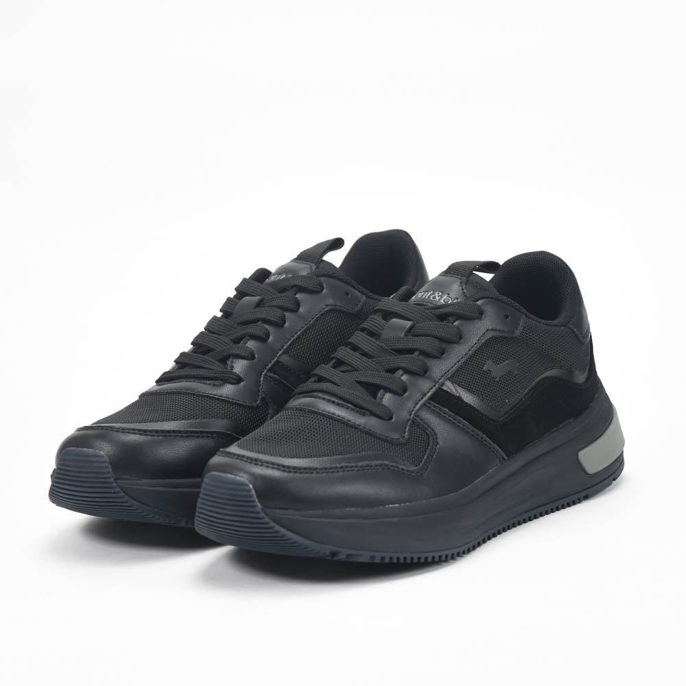 Harmont and Blaine Suede and Fabric Sneakers - EFM252.050.A40.A4