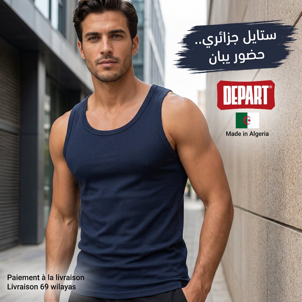 DEPART PACK DE 3 DÉBARDEURS HOMME - MA218-G23-3COLORS