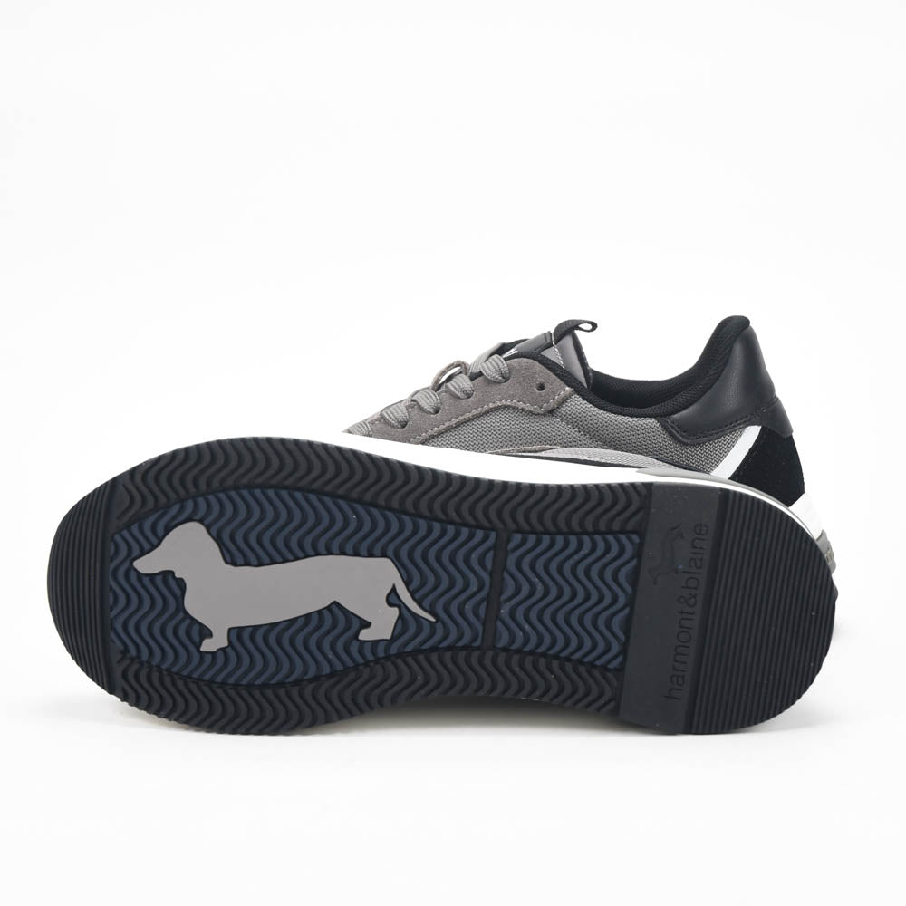 Harmont and Blaine Suede and Technical Fabric Sneakers - EFM252.050.A60.AD
