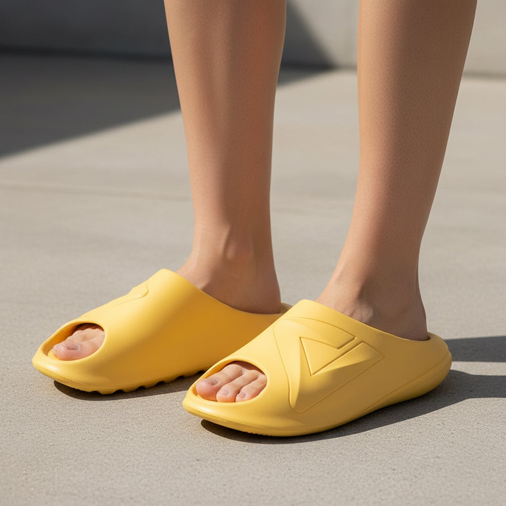CLAQUETTE PEAK SLIPPERS CHUBBY MUSTARD YELLOW - ET-31797-L