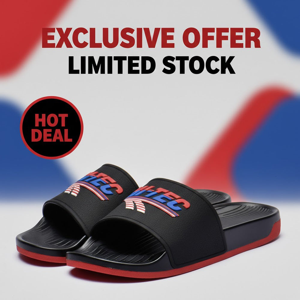 HI TEC HERITAGE SLIDE BLACK RED BLUE - L014798