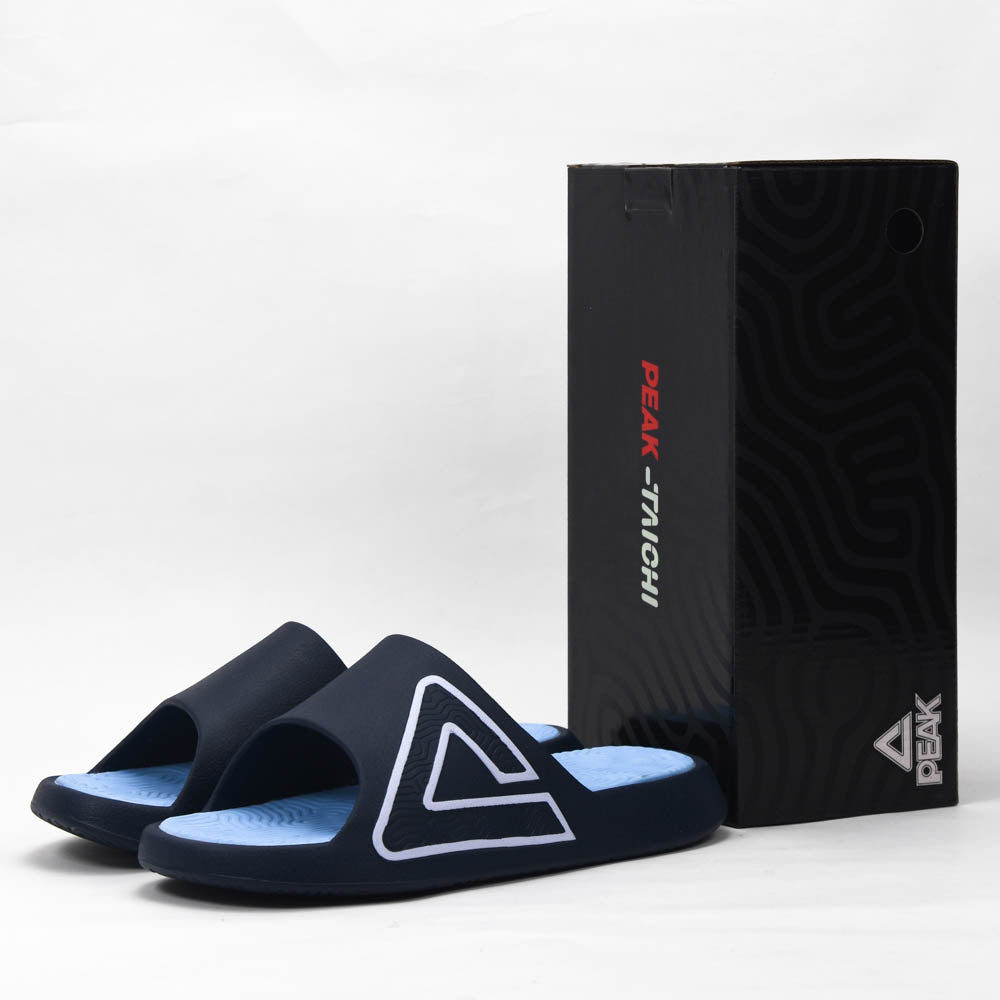 PEAK MEN TAICHI SLIPPERS LT DK BLUE - ET59095L-Y413