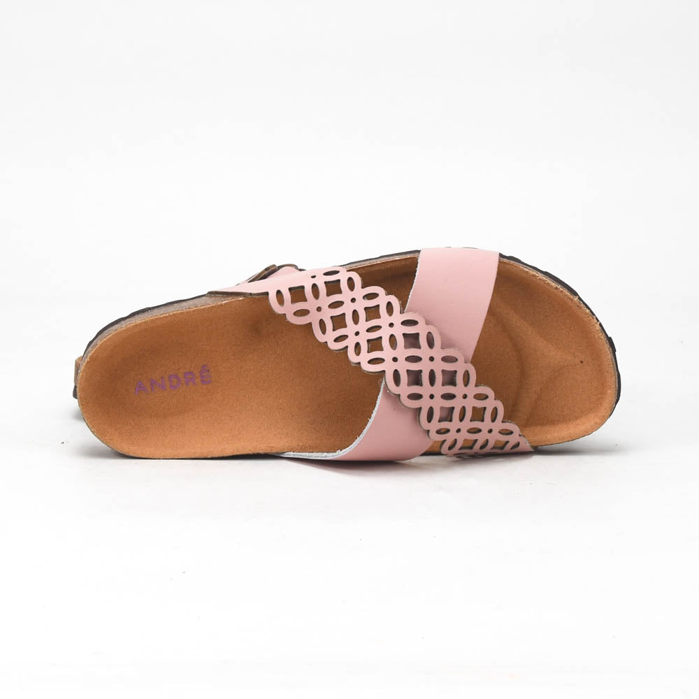 ANDRÉ MULES FEMME ROULADE ROSE - 52321902435