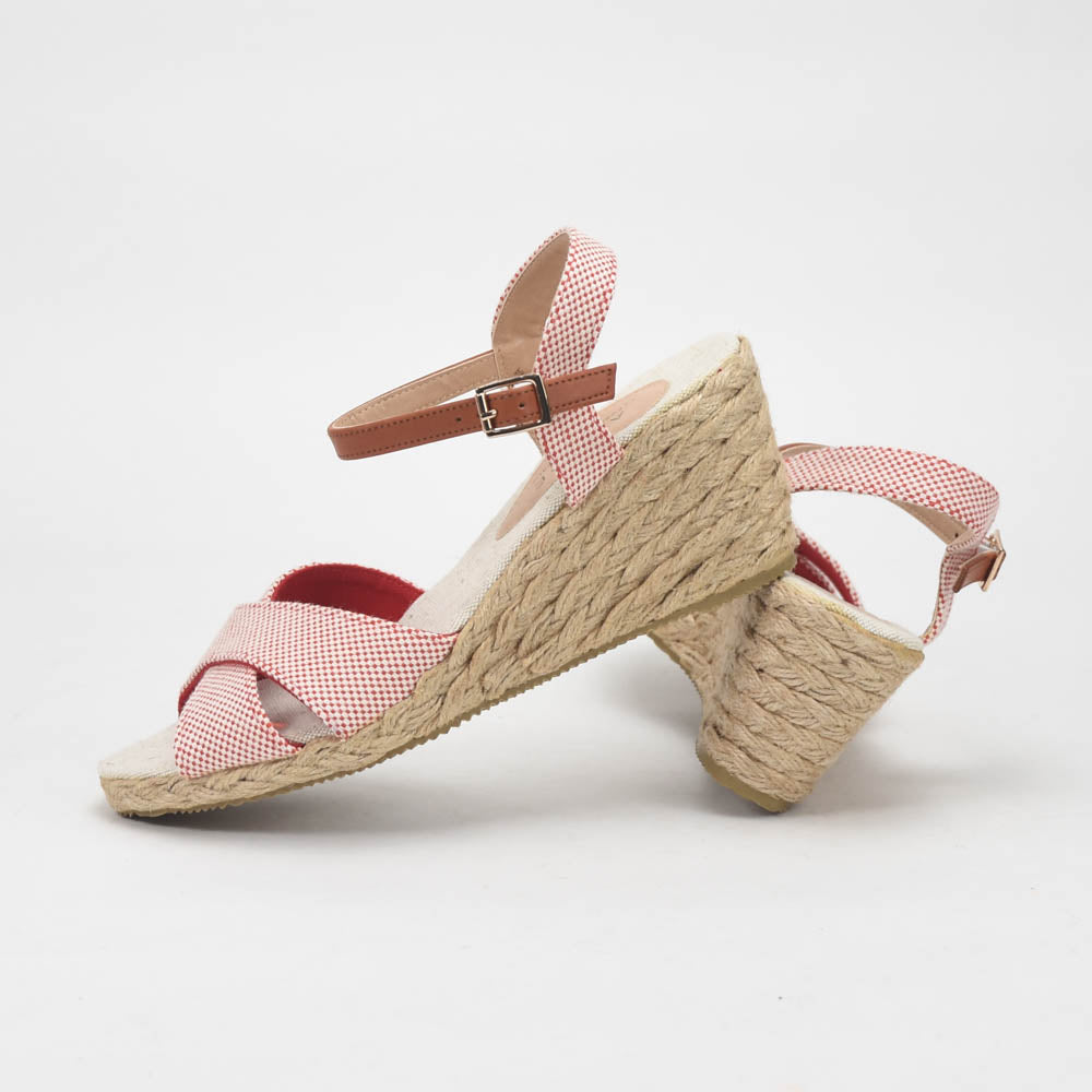 ANDRÉ SANDALES FEMME PAULETTA TEXTILE ROUGE - 52314788600