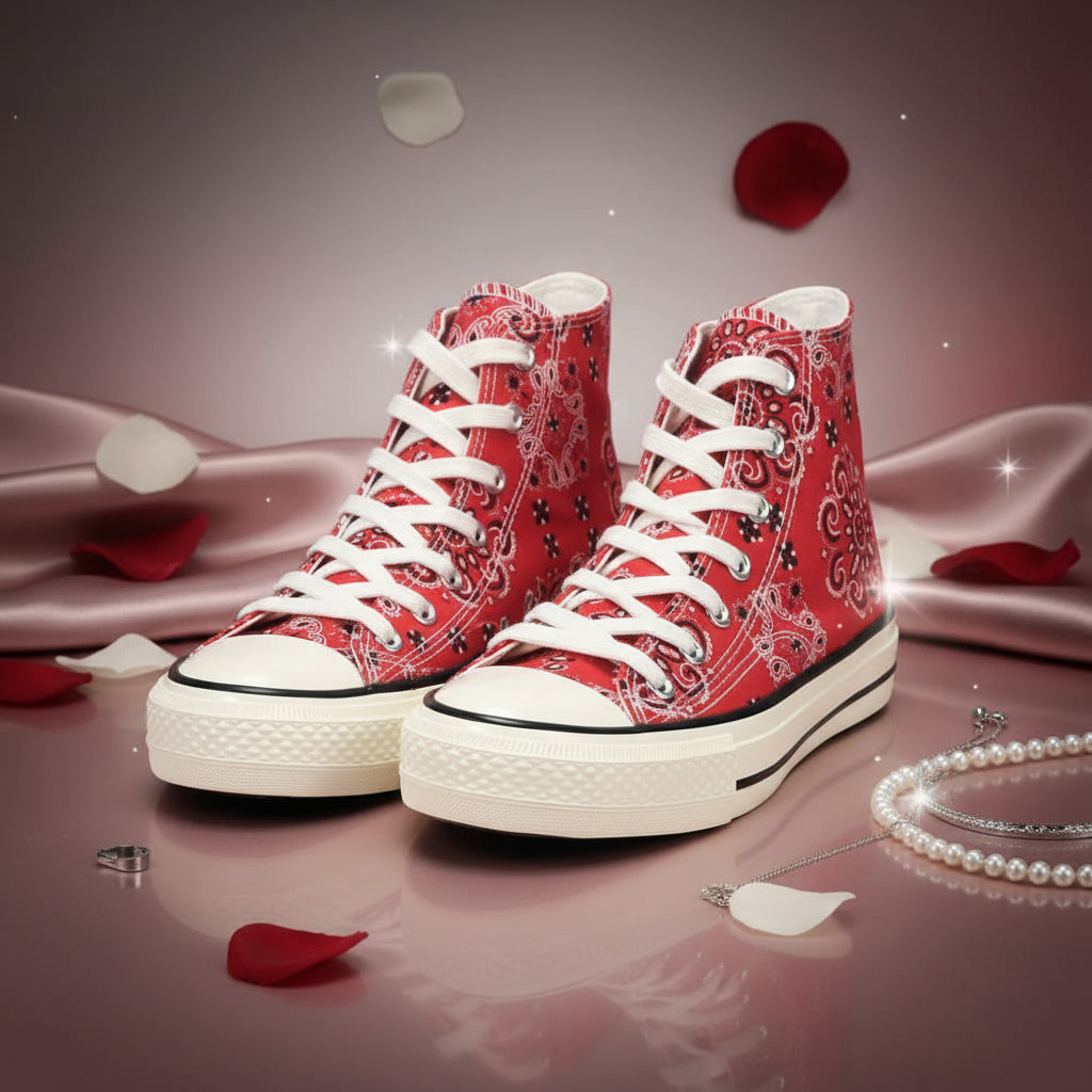 ANDRÉ BASKETS MONTANTES FEMME HEAVEN RED - 52149781607
