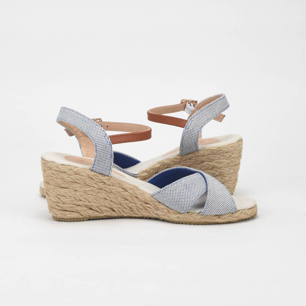 ANDRÉ SANDALES FEMME PAULETTA TEXTILE BLEU - 52314188600