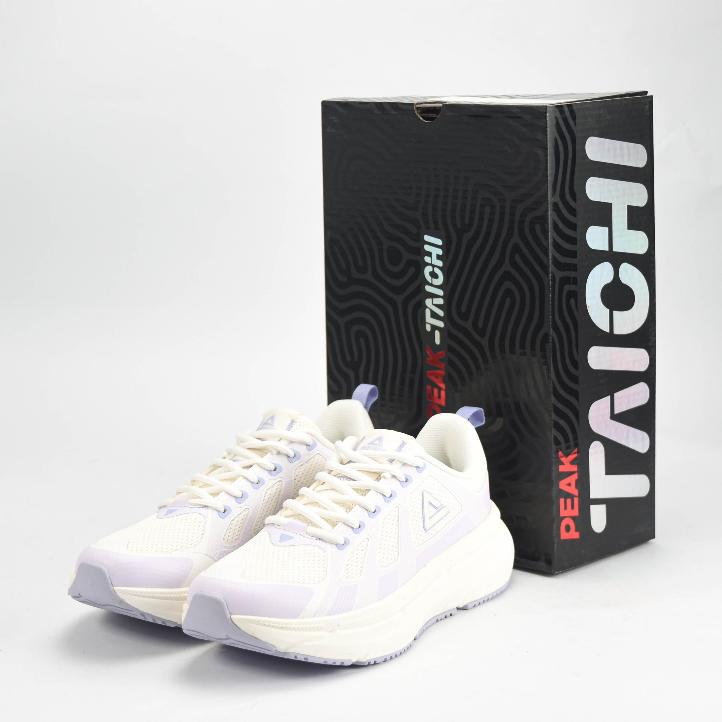 Peak Taichi Walking Shoes White/Purple - EXT51708J-Z524