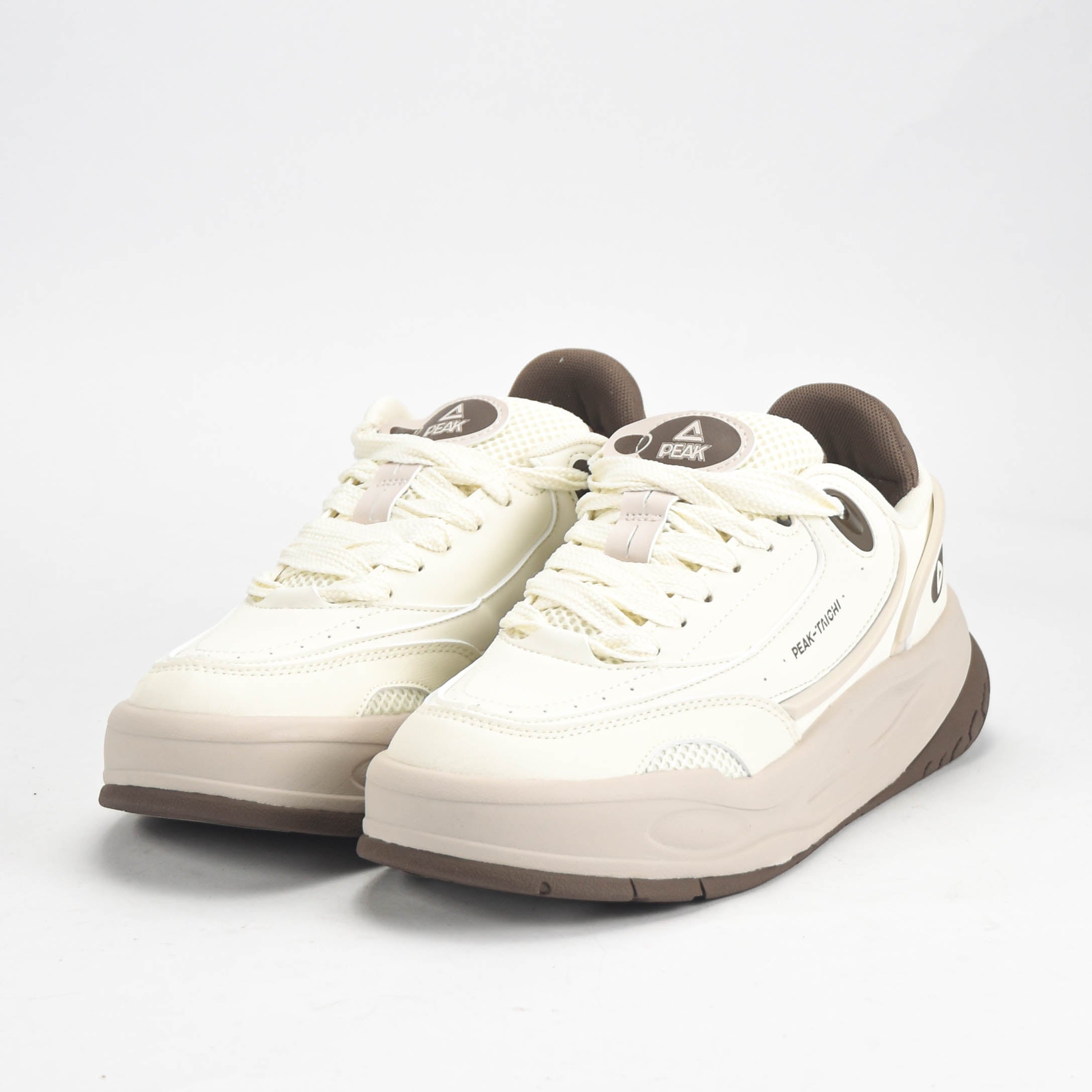 Peak Taichi Casual Shoes Canvas White/Brown - DB530128-Z491
