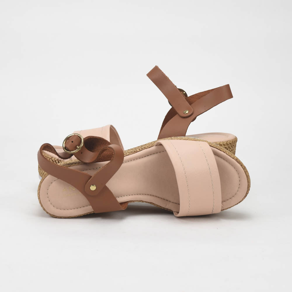 ANDRÉ SANDALES BALADINA FEMME ROSE MARRON - 52314607647