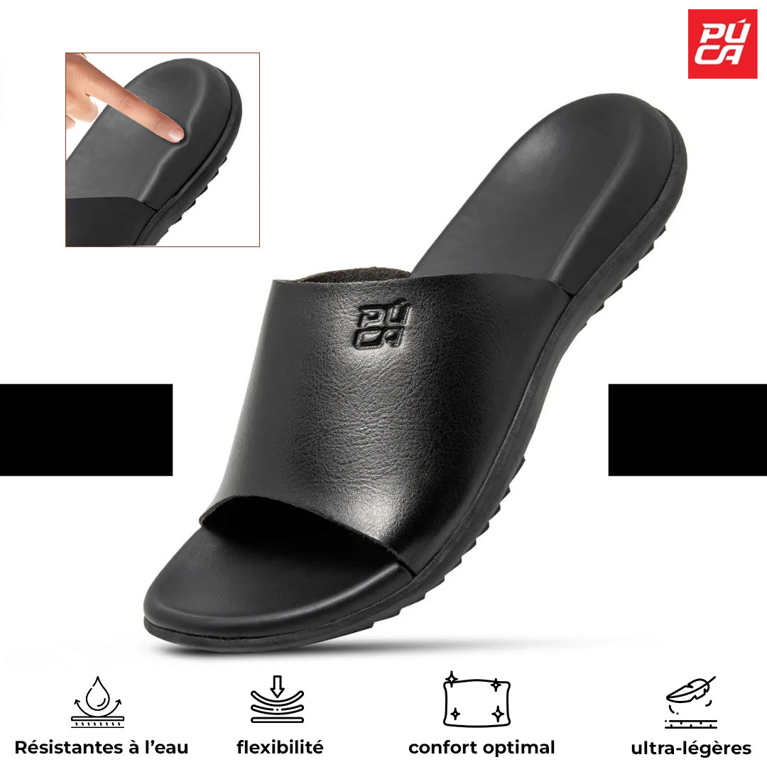 PUCA MEN SPORT SLIPPERS CRATER BLACK - 10933