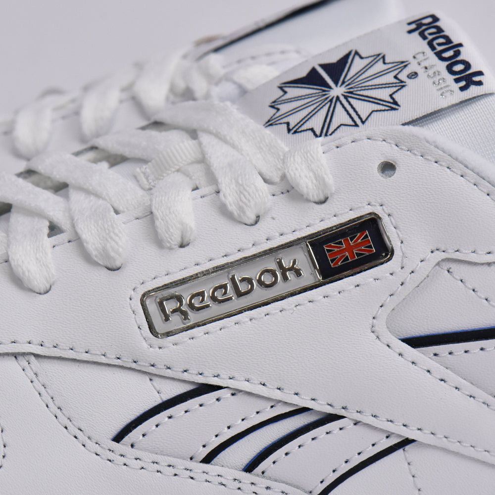 REEBOK CLASSIC LEATHER WHITE/WHITE/NAVY - 100201123