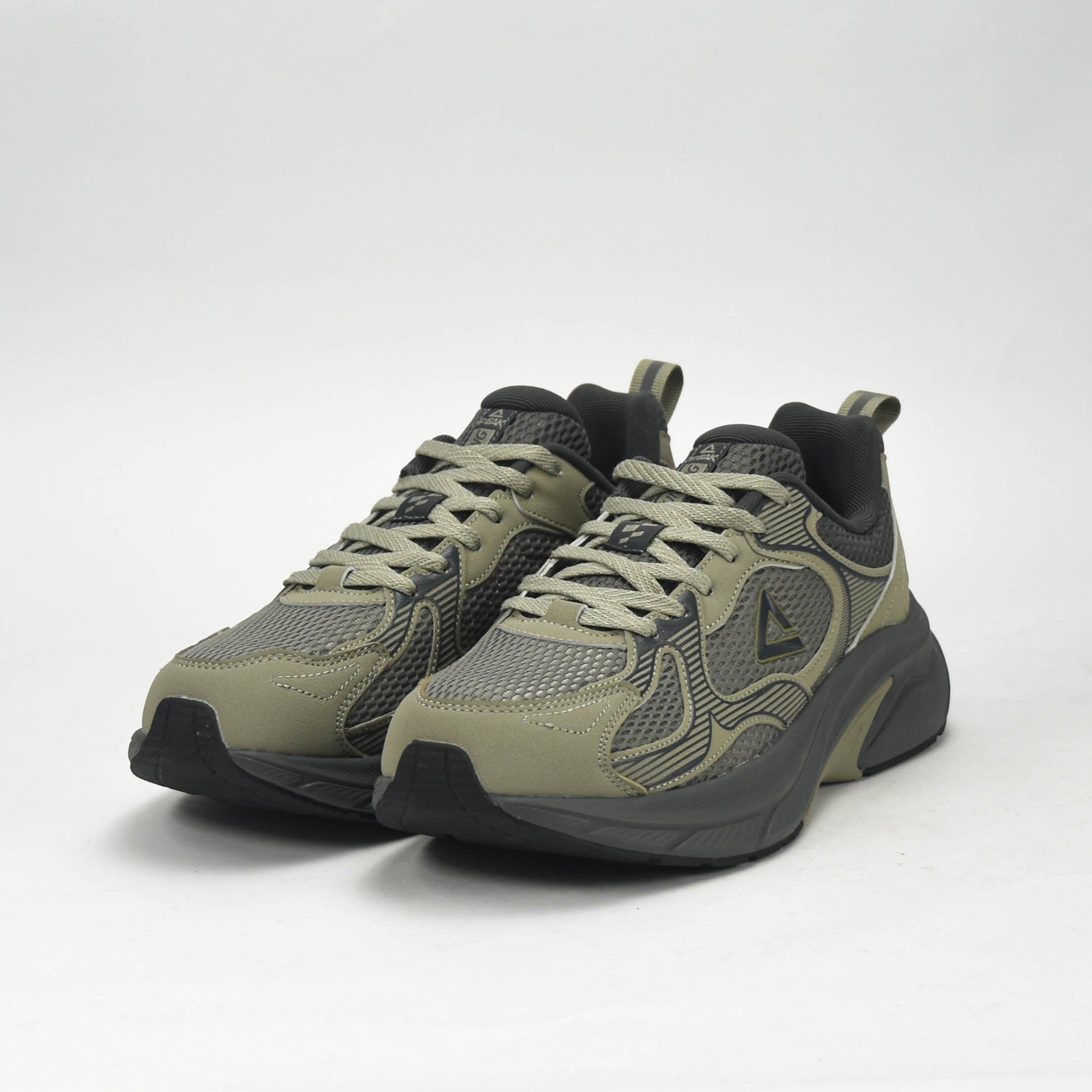 Peak Taichi Training Running Shoes Asphalt Green/Magnetic Grey - EXT54437H-N59D