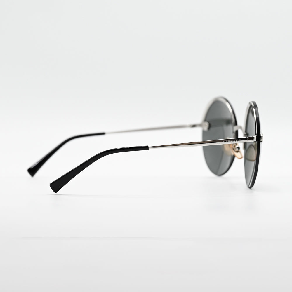 Versace Round Metal Sunglasses VE2176 - VE2176 1000/6G