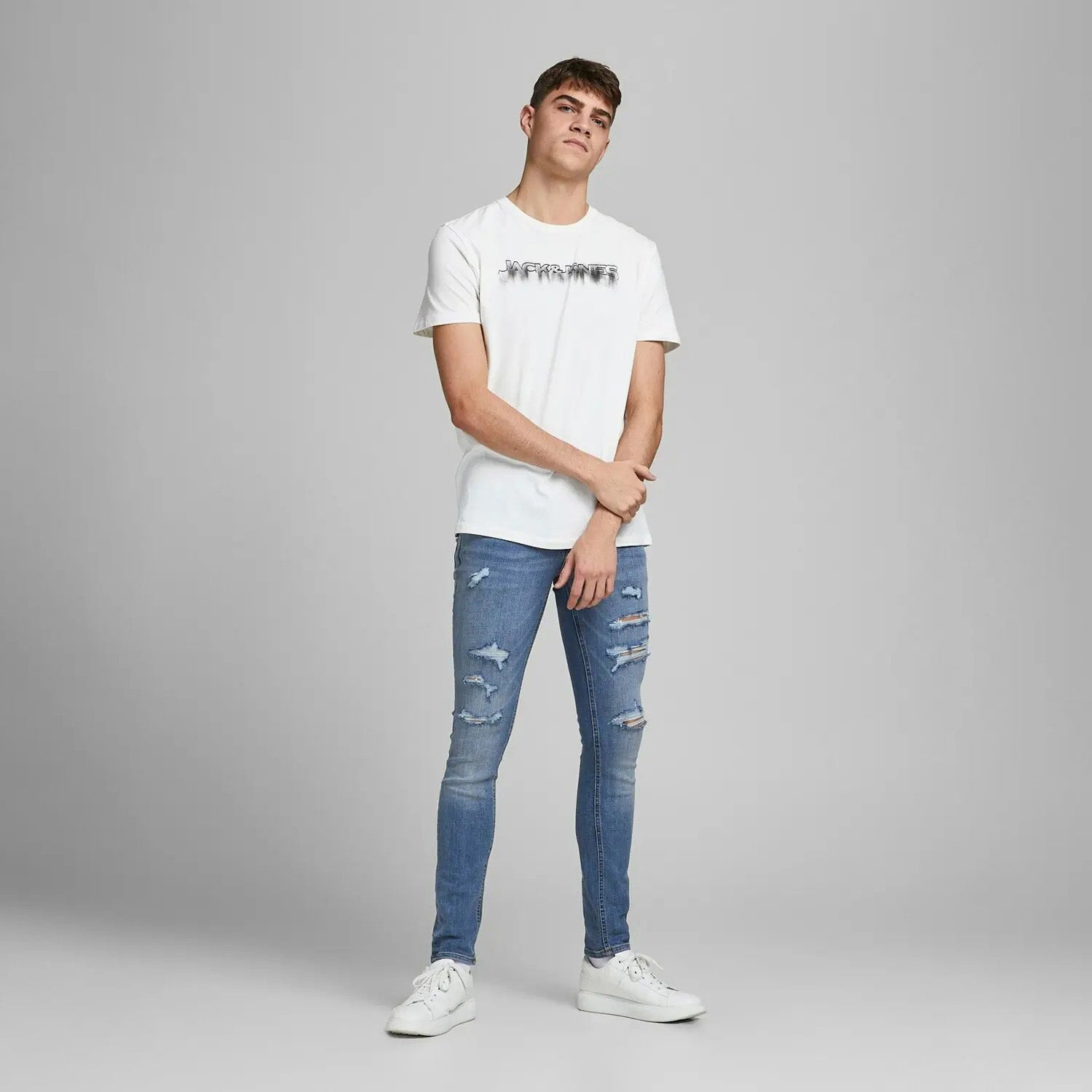 Jack & Jones Glenn Original Blue Denim Jeans - 12168958-BLUE