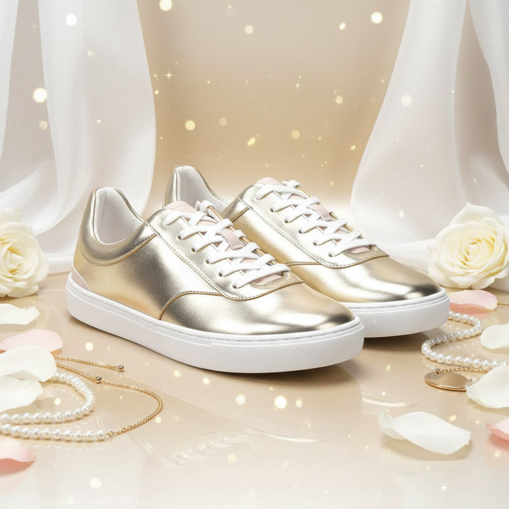 ANDRÉ BASKETS FEMME VIORNE GOLD - 52149870614