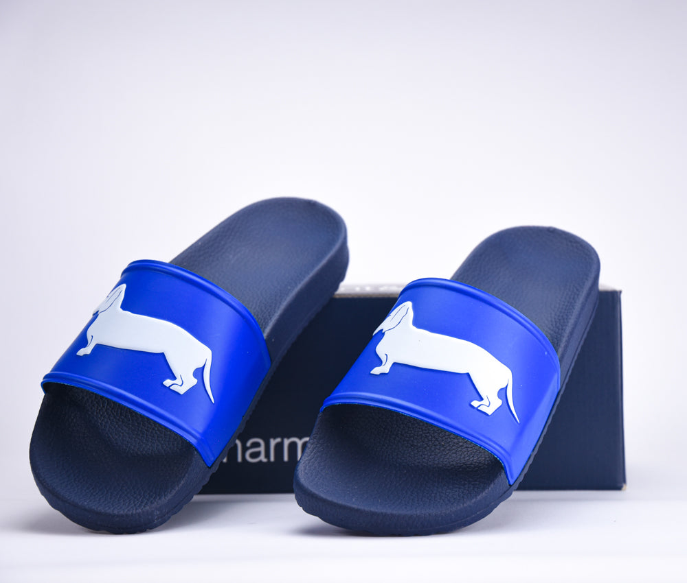 HARMONT AND BLAINE CIABATTA UOMO EVA - LOGO BLU - BIANCO - EFM231-131-6500