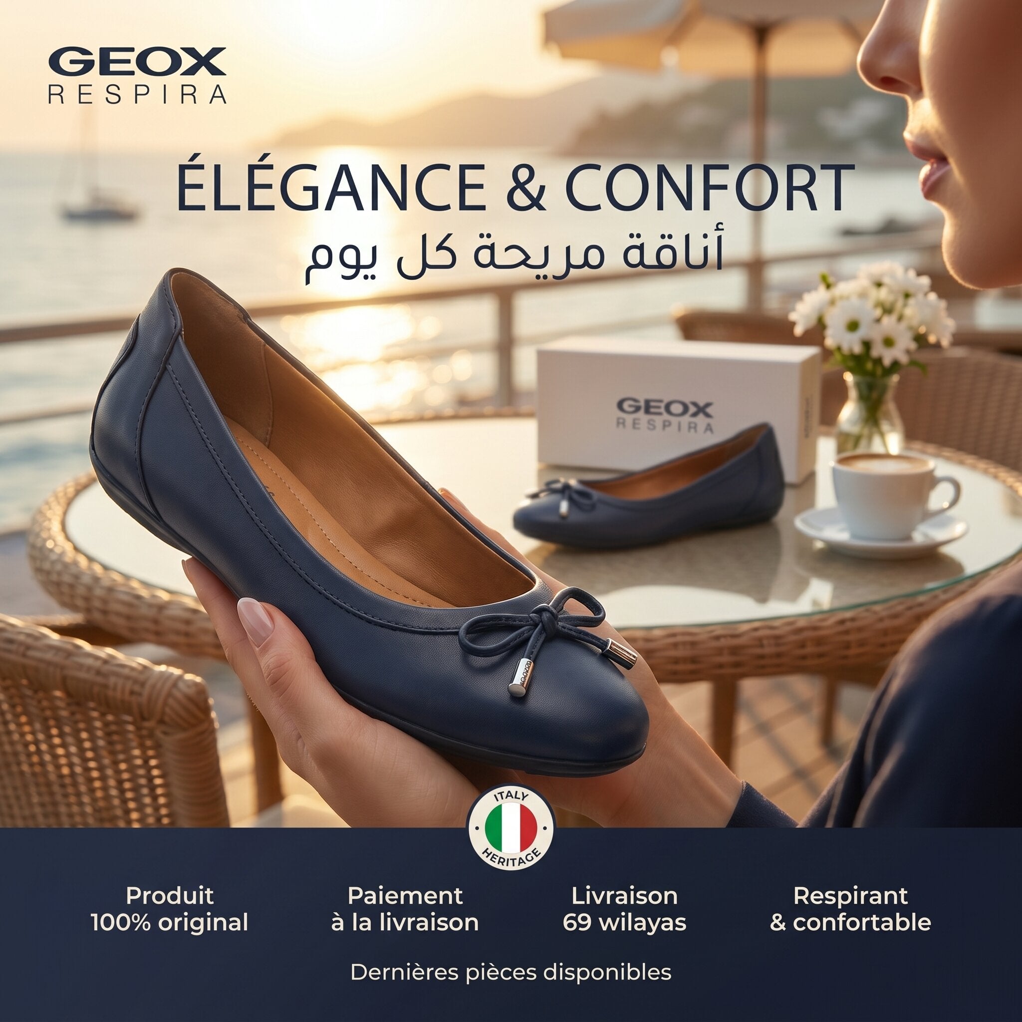Geox Charlene Ballerines Femme - D84Y7A000BC-C4002