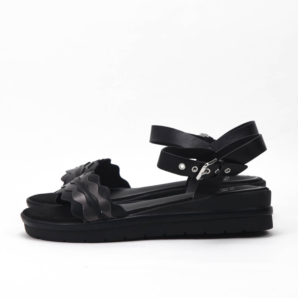 Safety Jogger Sandales Compensées Femme Black Pewter - 592056-BLK-PEW
