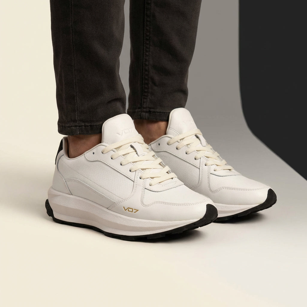 VO7 BASKETS DE LUXE ORAN HOMME BLANC - CH-ORA-WHT